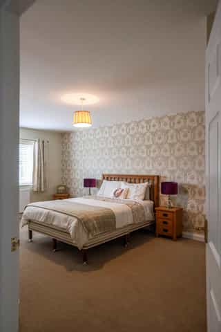 A bedroom at Castle View Lodge