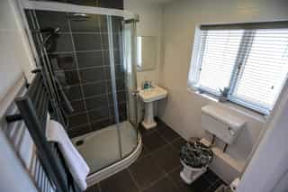 A bathroom at Castle View Lodge