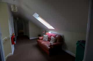 A cosy sitting area at Castle View Lodge