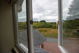 Countryside views from Castle View Lodge