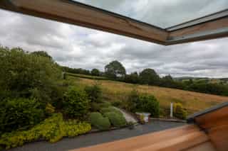 Countryside views from Castle View Lodge