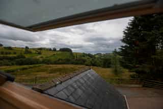 Countryside views from Castle View Lodge
