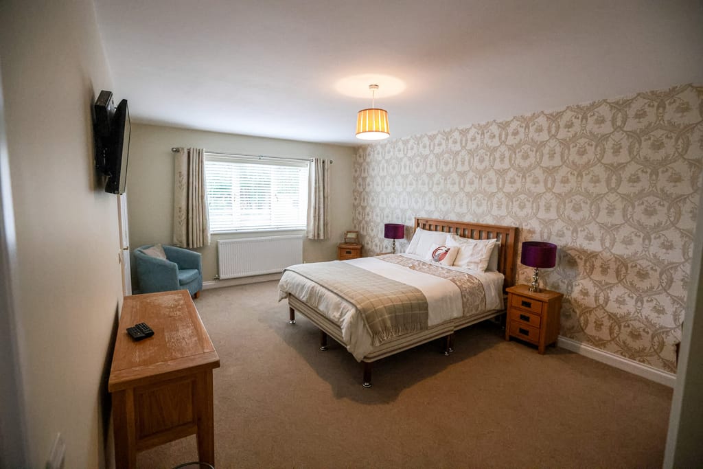 A bedroom at Castle View Lodge