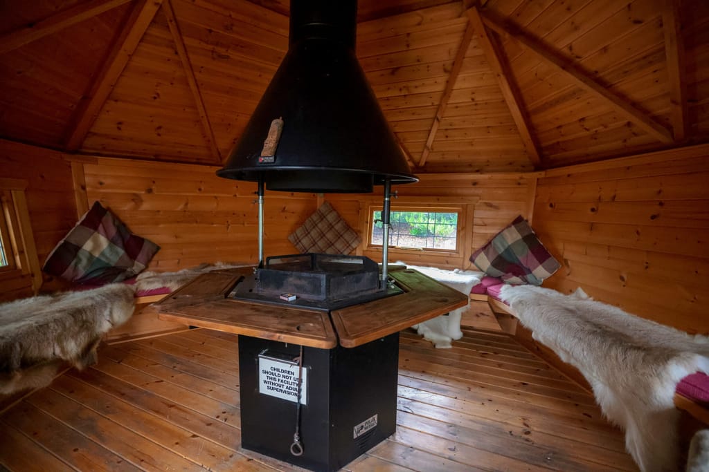 The garden cabin at Castle View Lodge